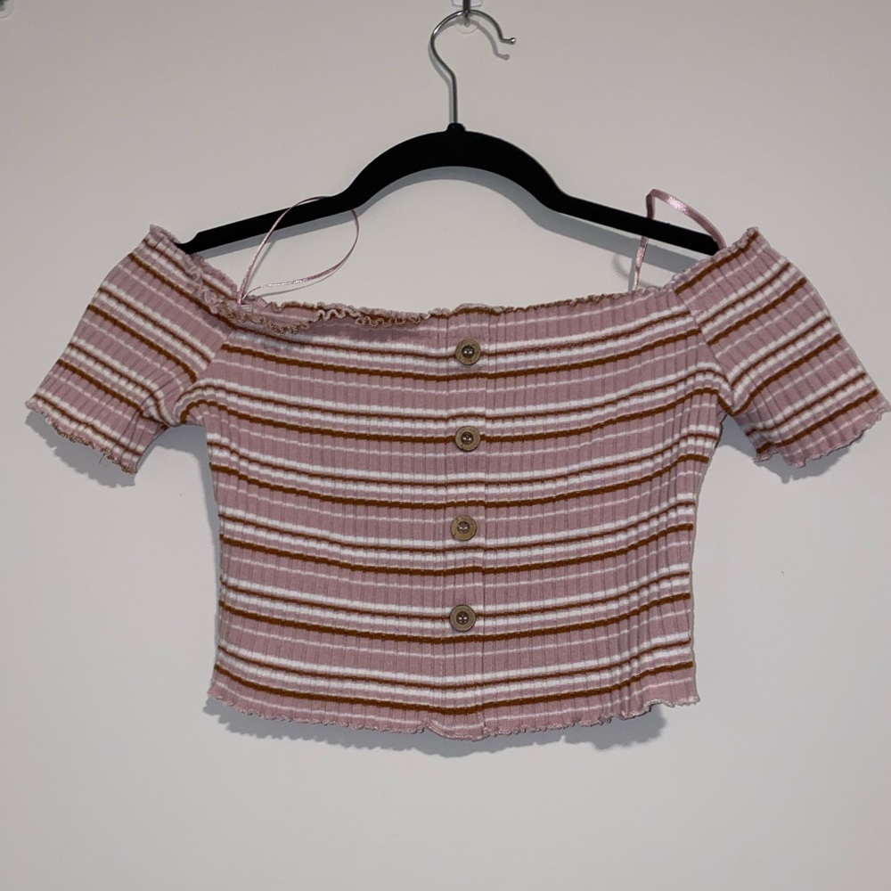 off the shoulder crop top